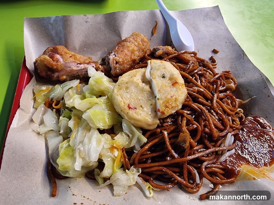 Fried Chicken and Noodles