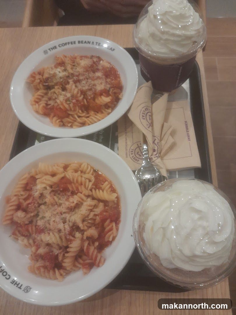 Pasta and Drinks