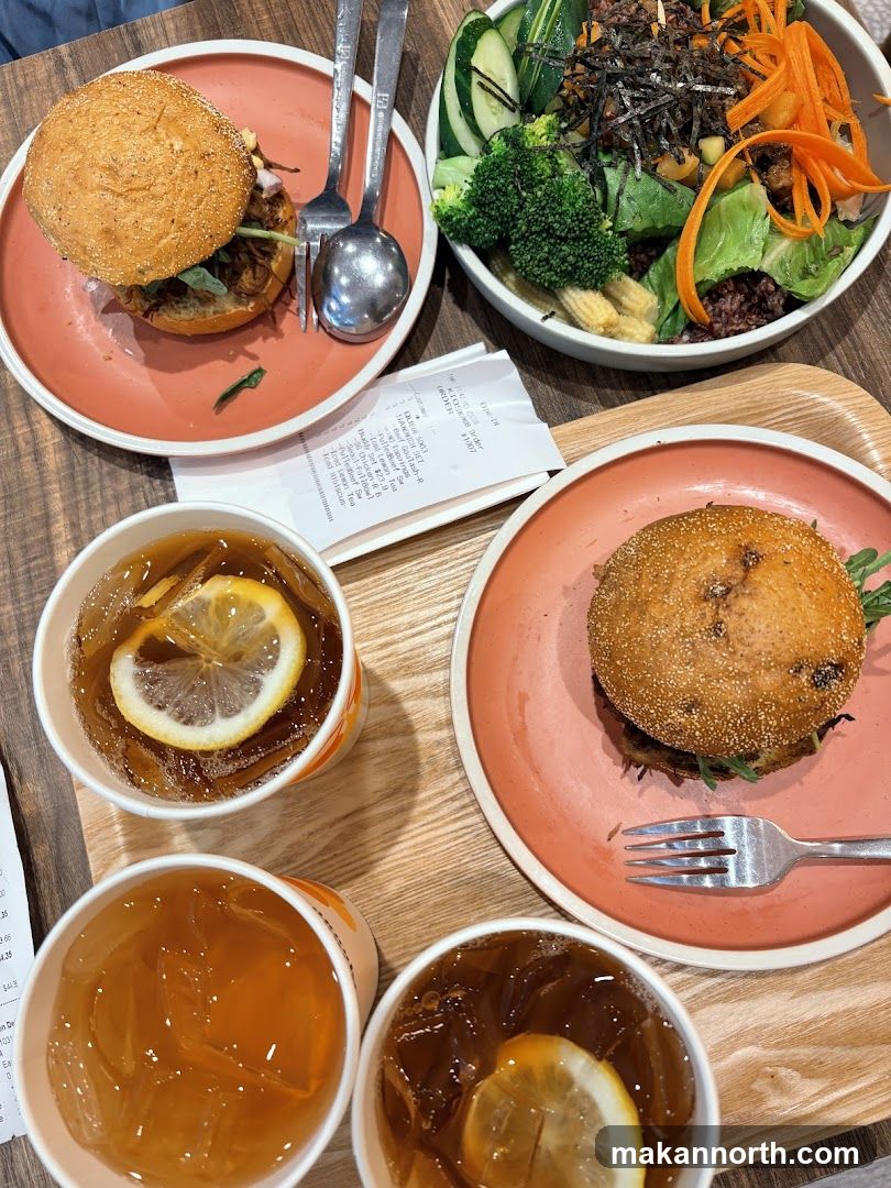 Burgers and Salad