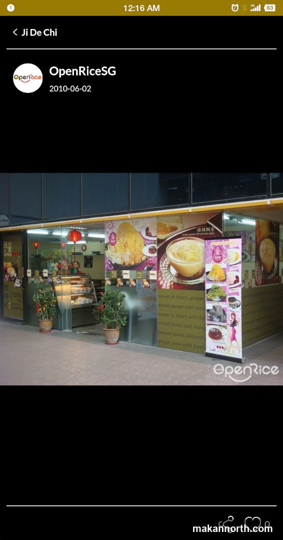 Ji De Chi Dessert @ Woodlands