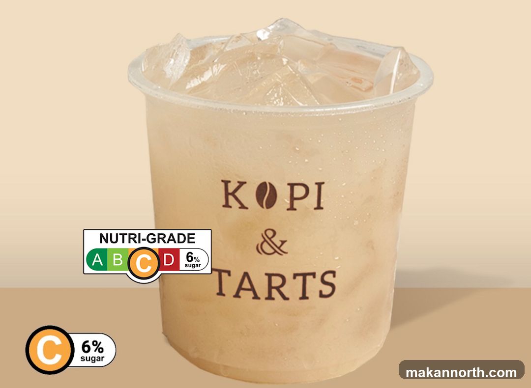 Iced Beverage with Nutri-Grade Label