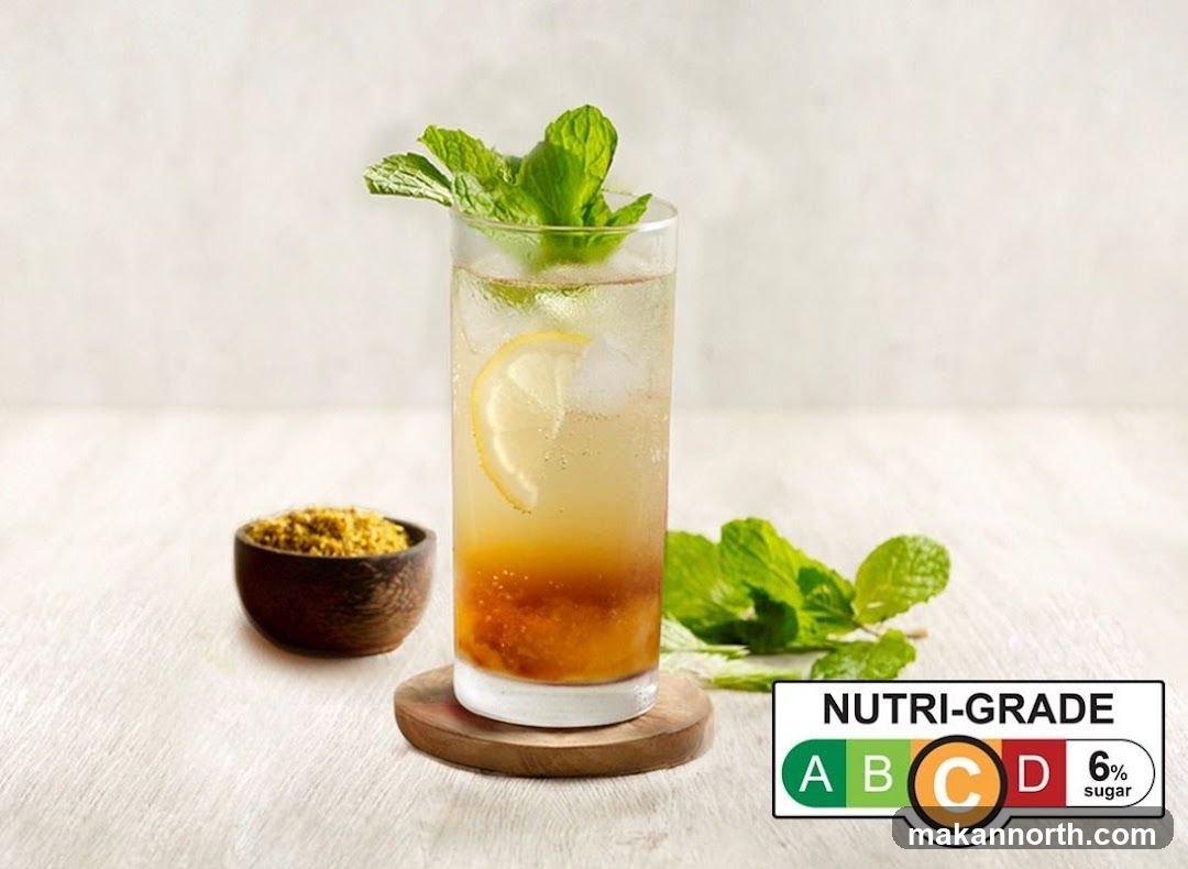Refreshing Drink with Lemon and Mint