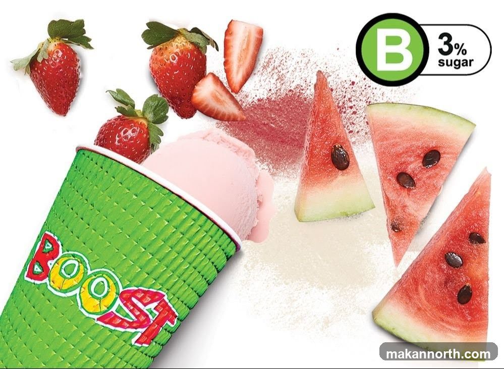 Boost Drink with Strawberries and Watermelon