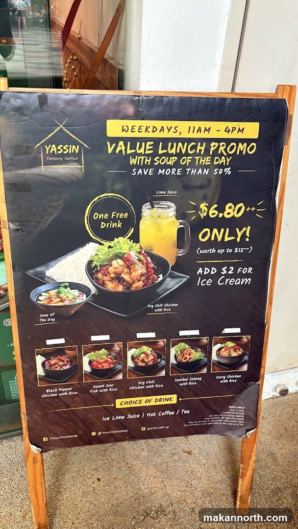 Yassin Kampung Seafood Value Lunch Promo