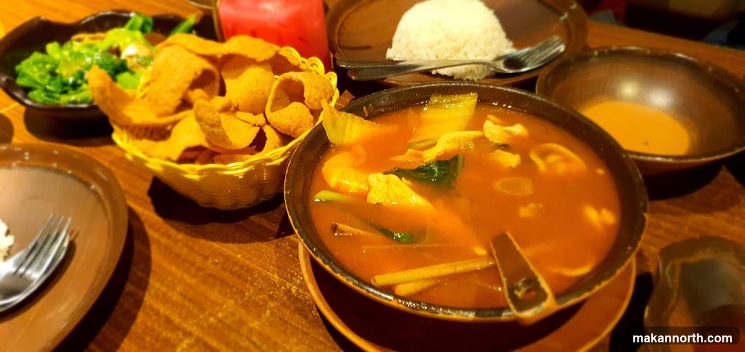 Table Setting with Soup and Rice