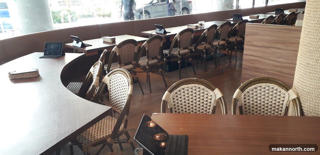 Cafe Interior with Tablet Devices