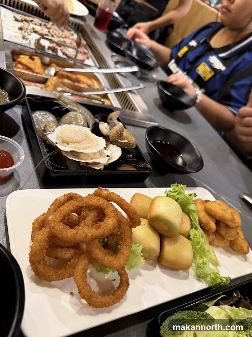 Assorted Appetizers and Seafood