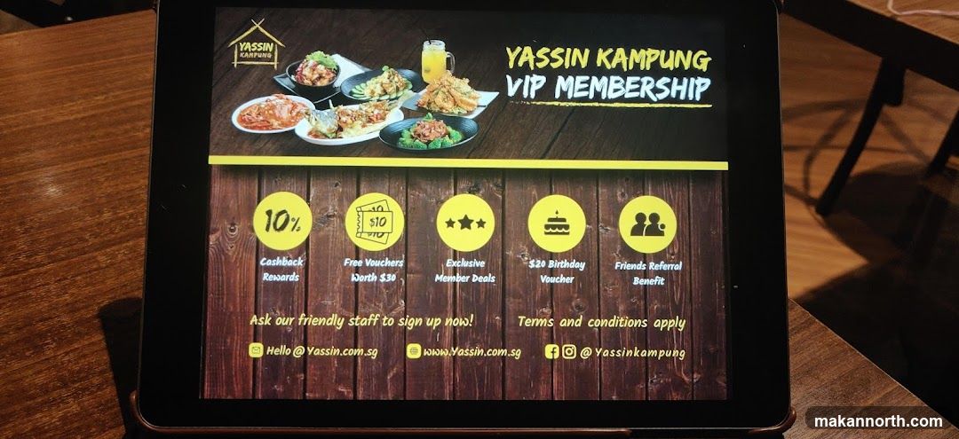 Yassin Kampung VIP Membership Advertisement