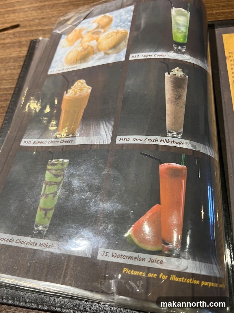 Drinks Menu