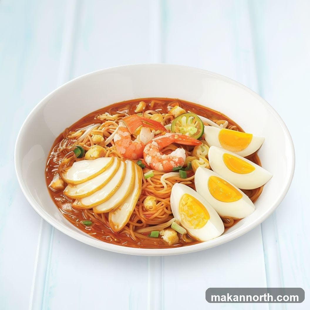 Noodle Soup with Shrimp and Egg