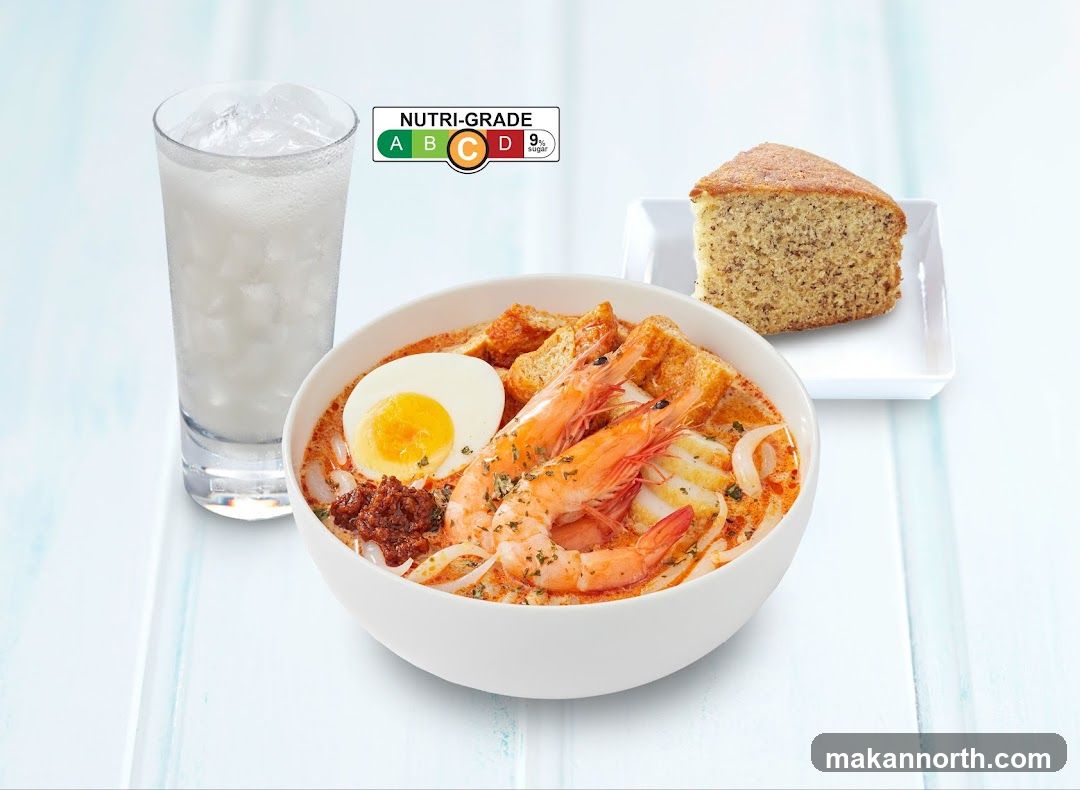 Laksa with Drink and Cake