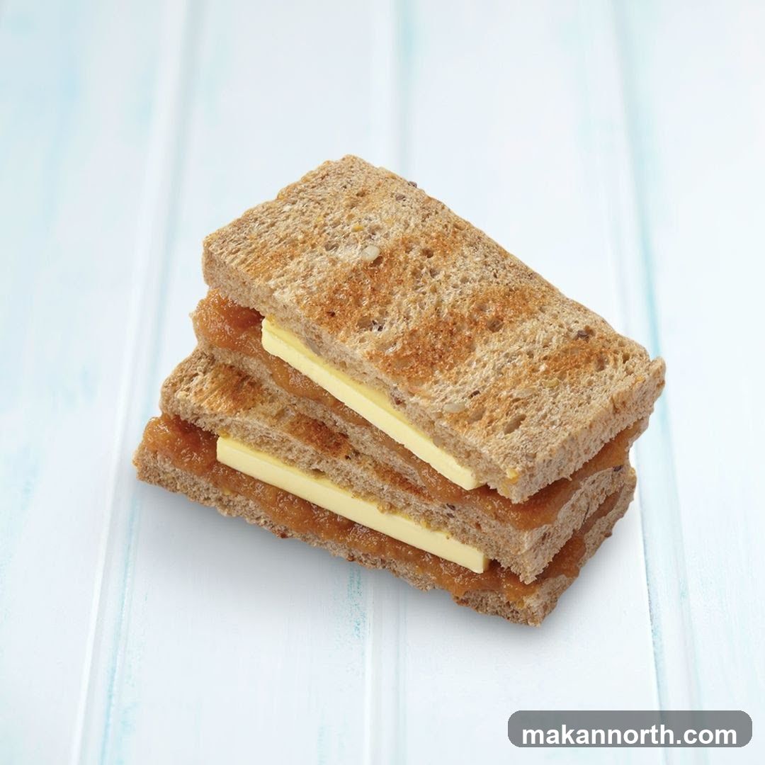 Toast with Butter and Jam