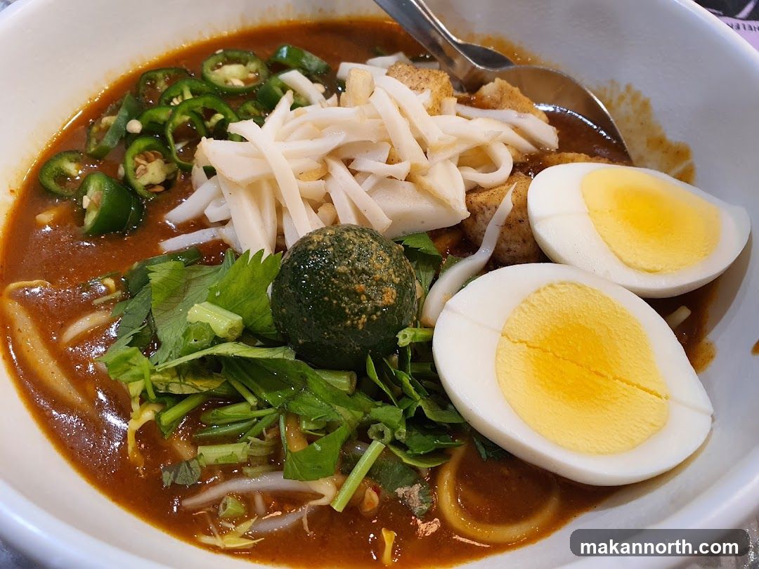 Laksa with Hard-Boiled Eggs