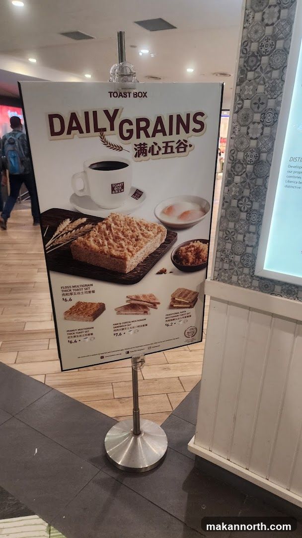 Toast Box Daily Grains Menu
