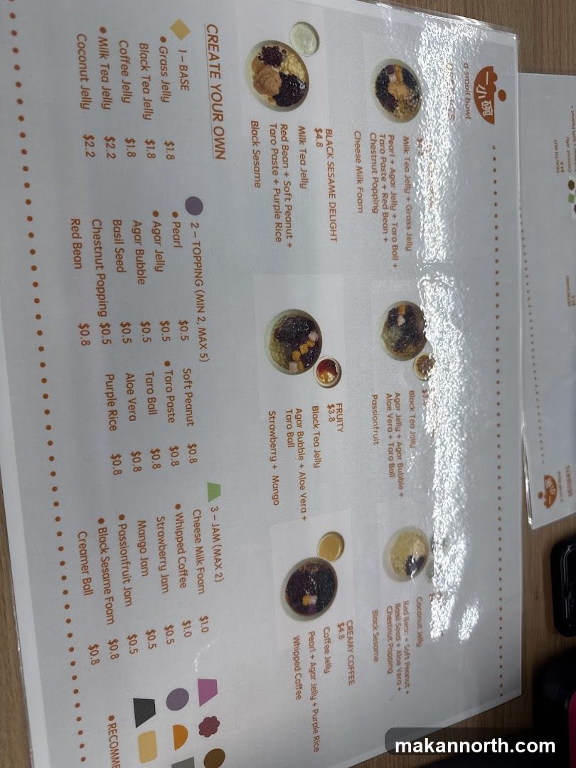 Dessert Menu