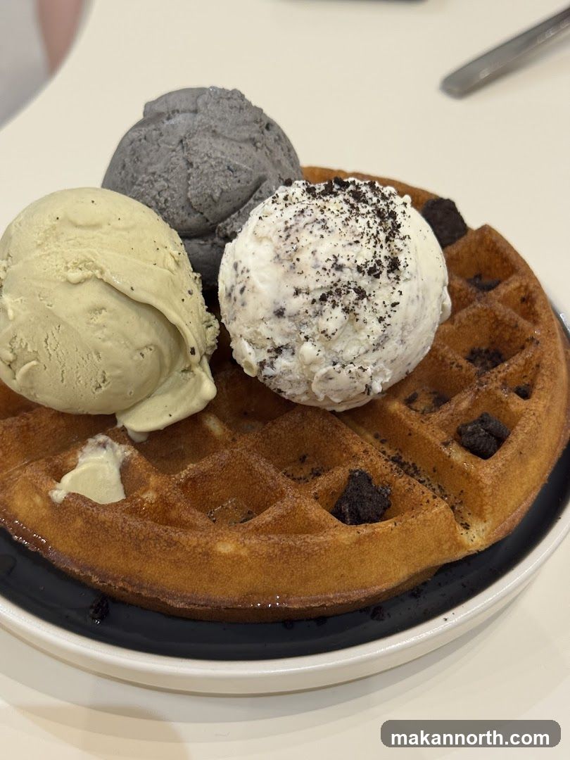 Waffle with Ice Cream