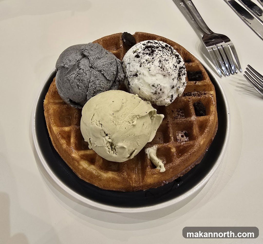 Waffle with Ice Cream