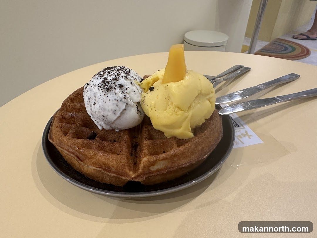 Waffle with Ice Cream