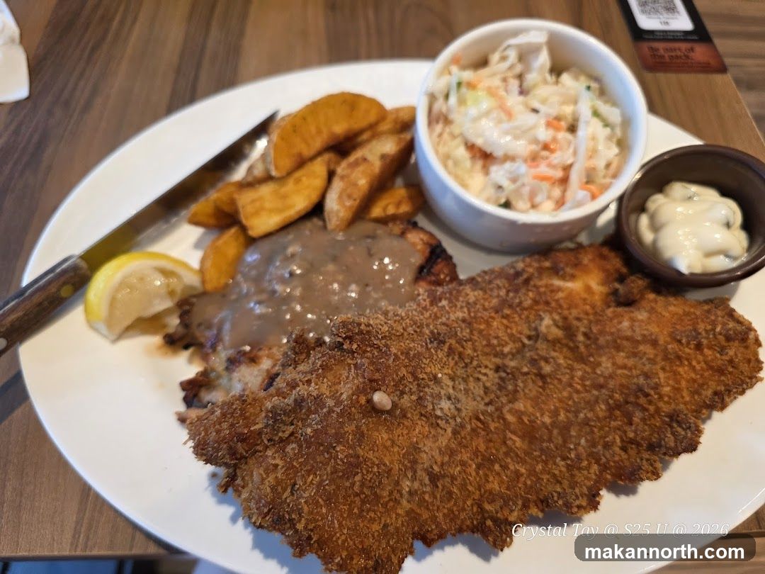 Breaded Chicken Chop with Sides