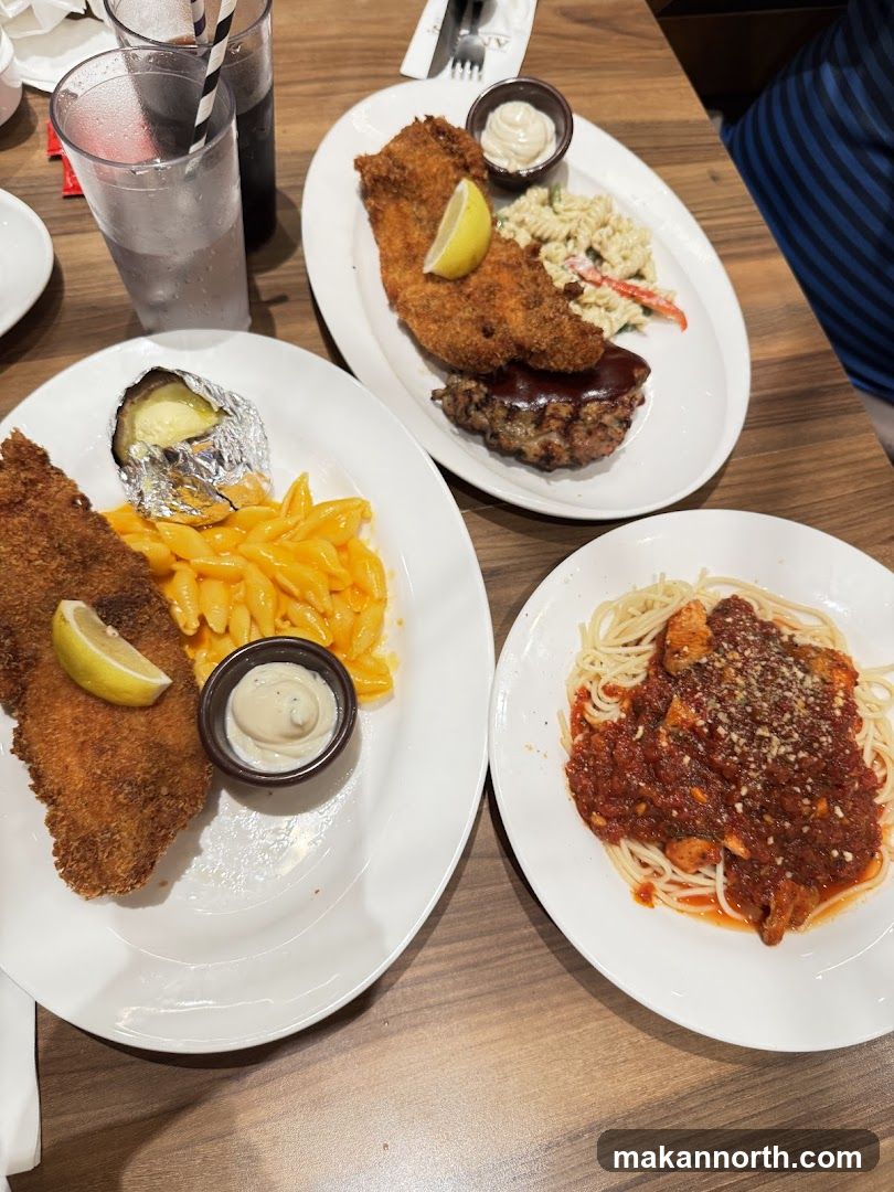 Three Plates of Food