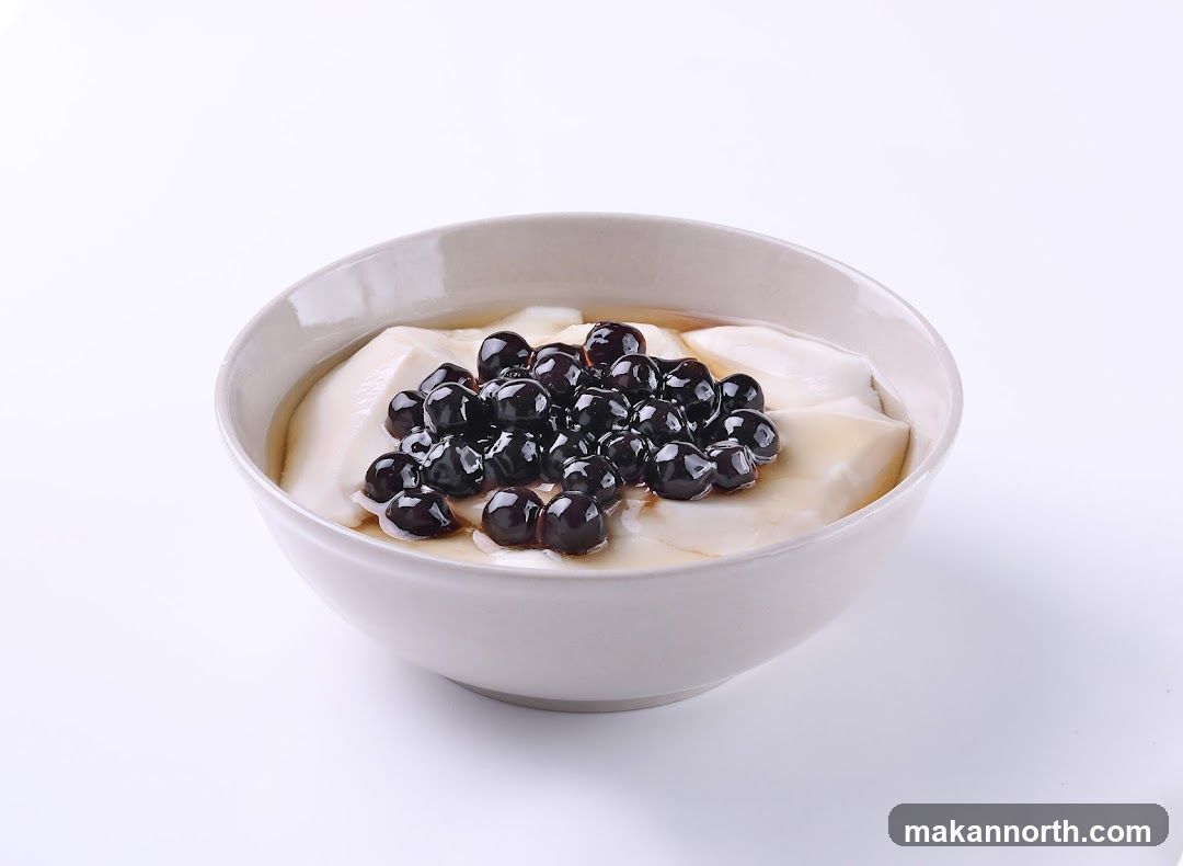 Tofu Pudding with Boba