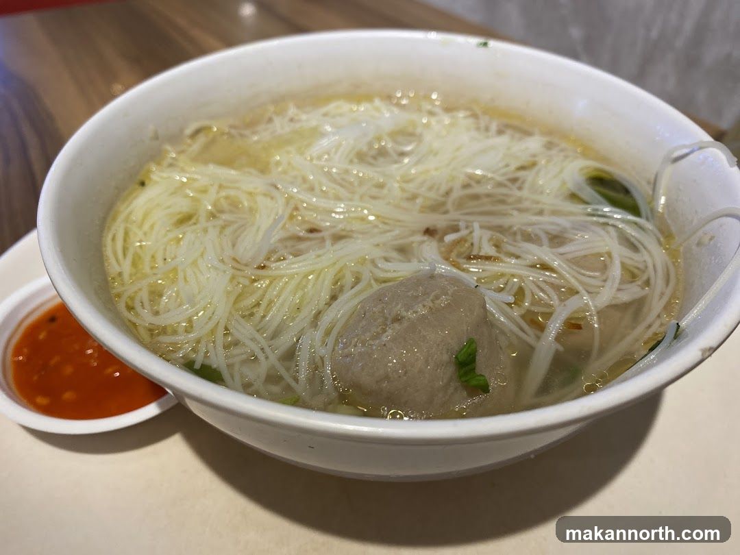 Bowl of Noodles with Meatball