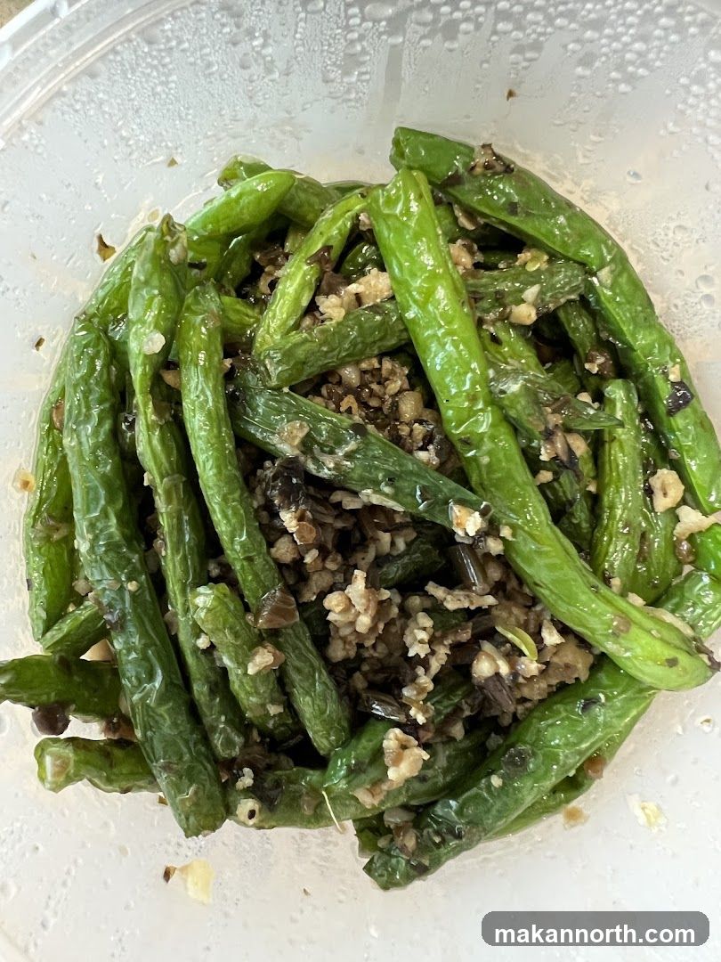 Green Beans with Toppings
