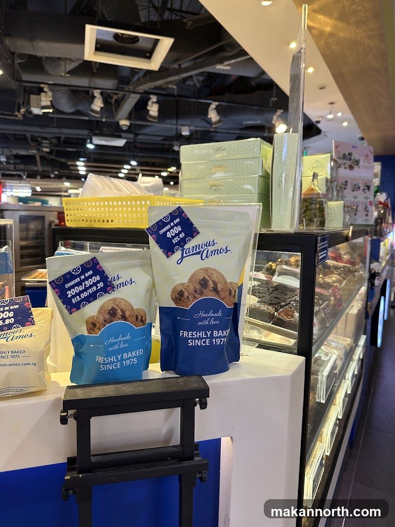 Famous Amos Cookies Display