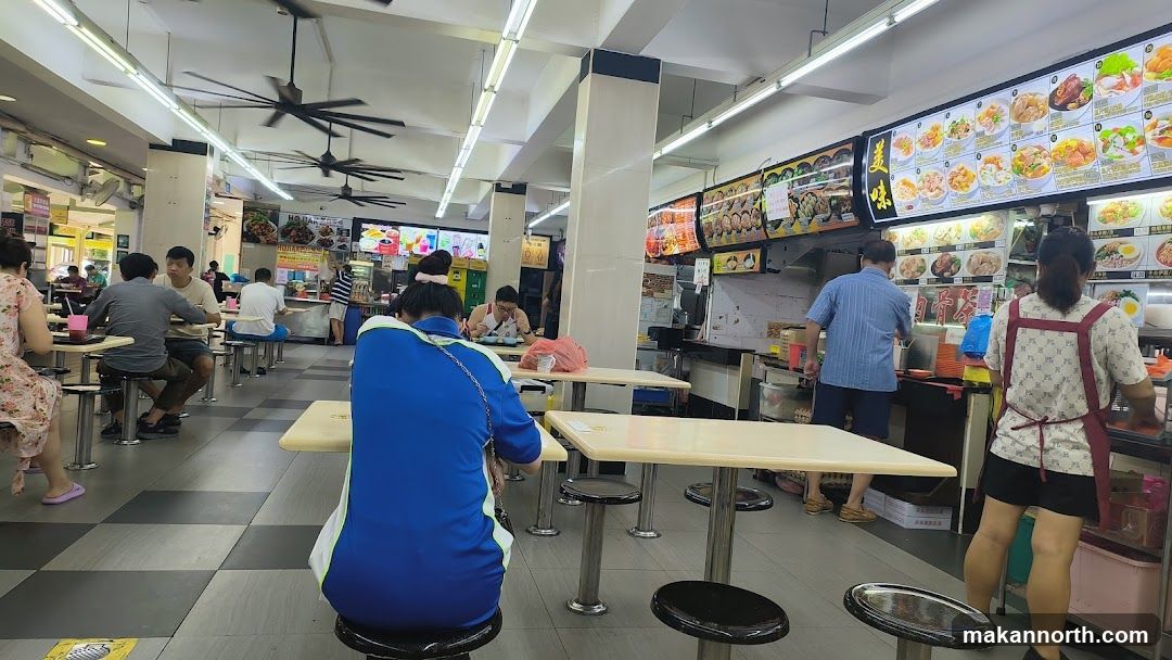 Food court with diners