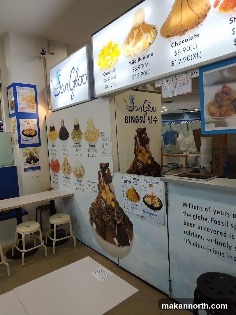 San Gloo Bingsu Menu