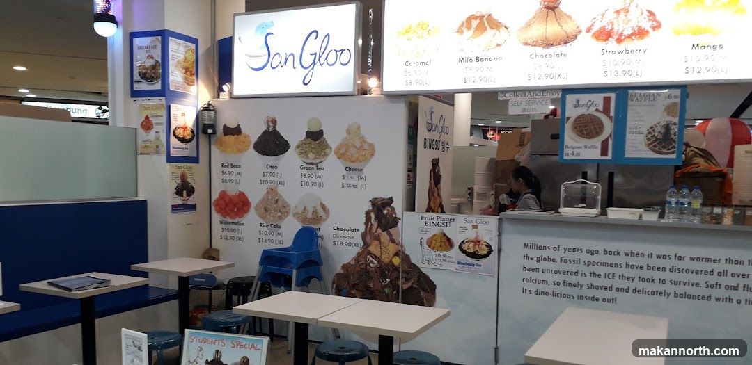 San Gloo Bingsu Menu