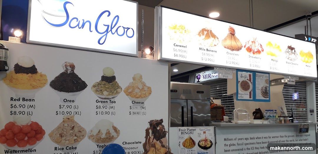 San Gloo Bingsu Menu