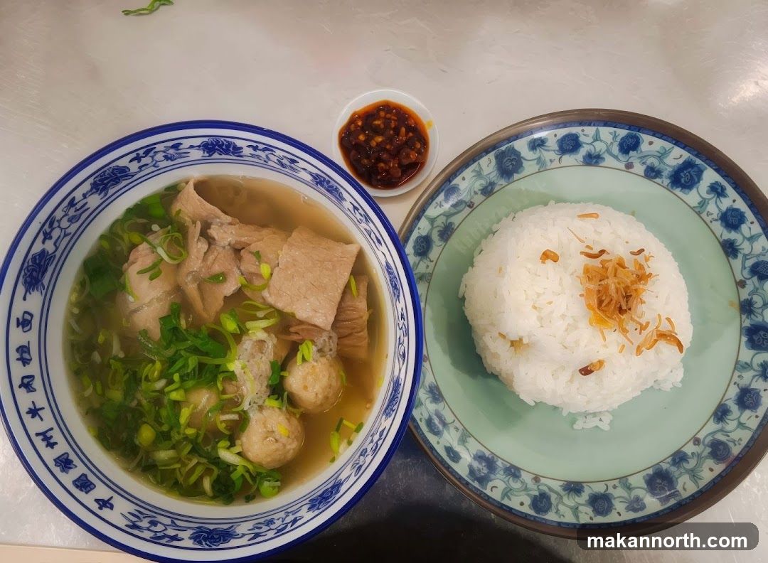 Noodle Soup and Rice