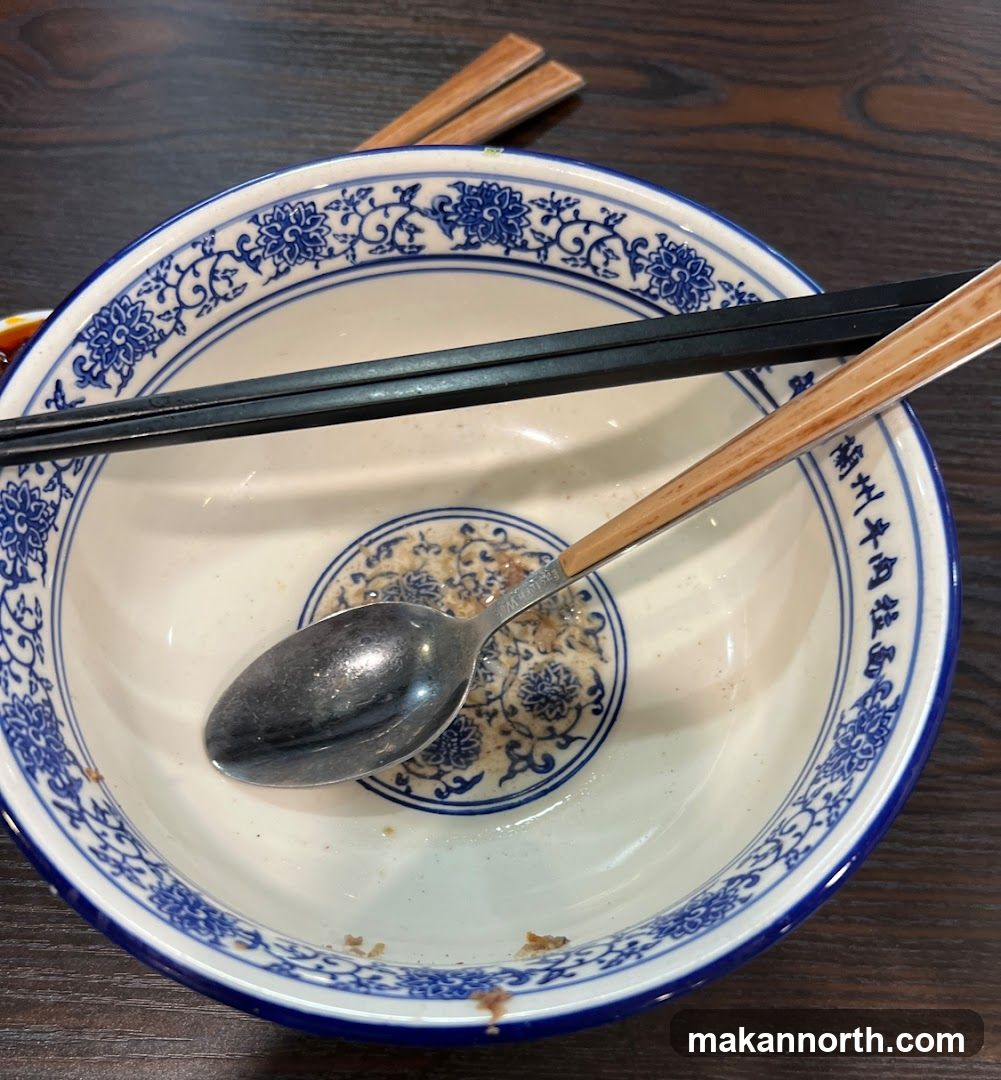 Empty Bowl with Utensils