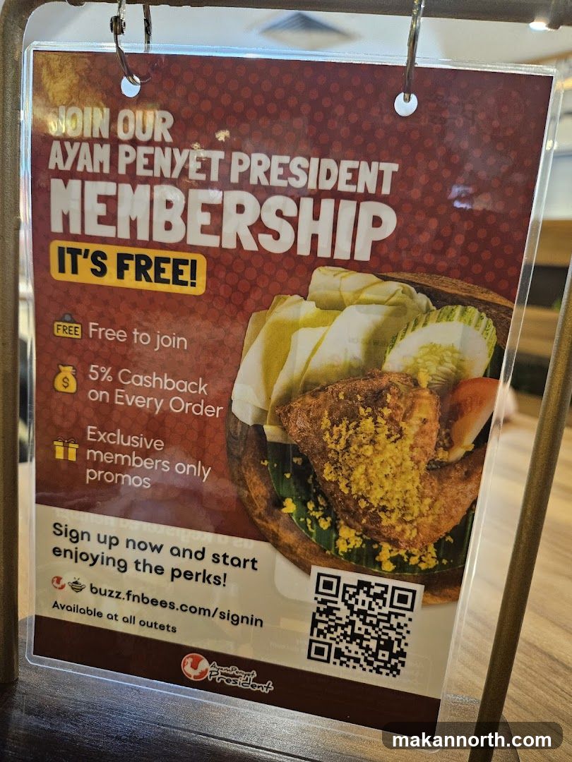 Ayam Penyet President Membership Promotion