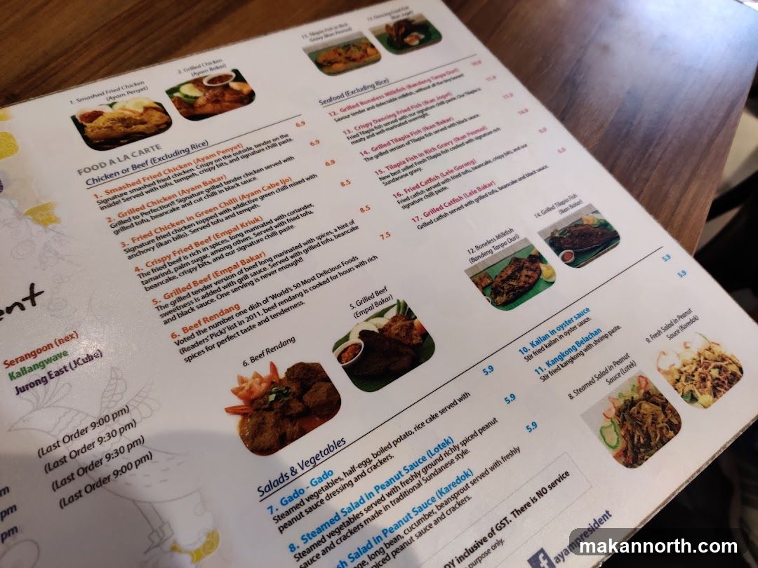 FOOD A LA CARTE