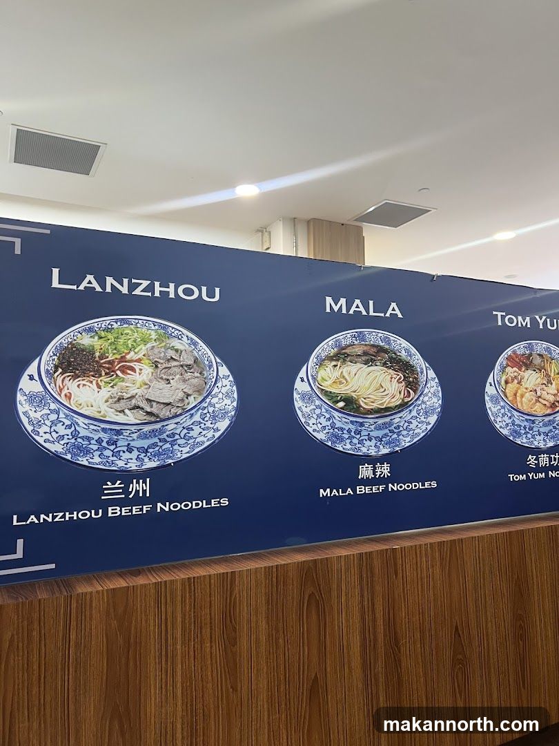 Noodle Menu Display