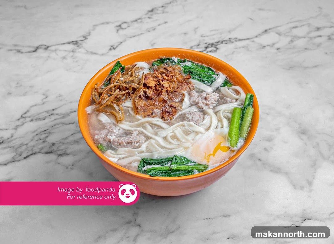 Noodle Soup with Minced Pork and Egg