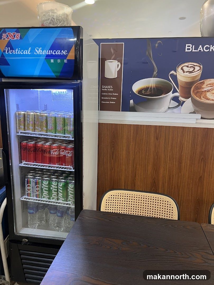 Beverage Refrigerator and Menu Display