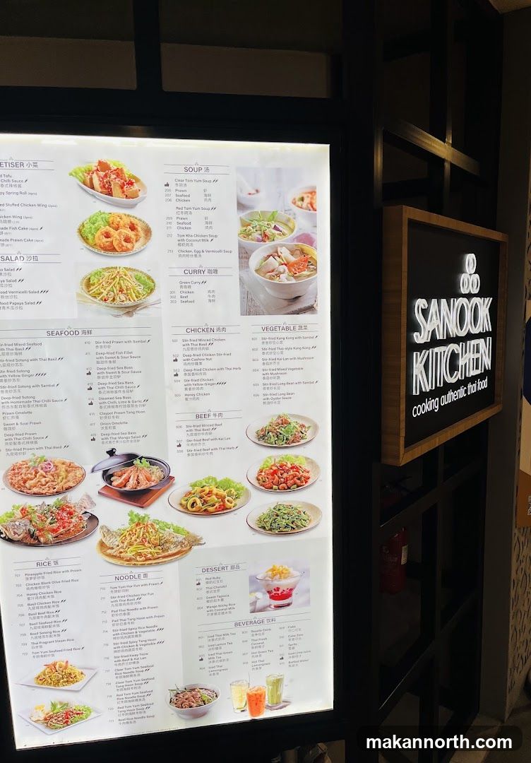 Sanook Kitchen Menu