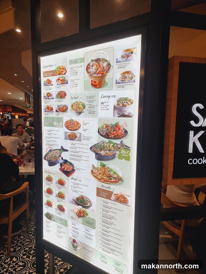 Thai Food Menu