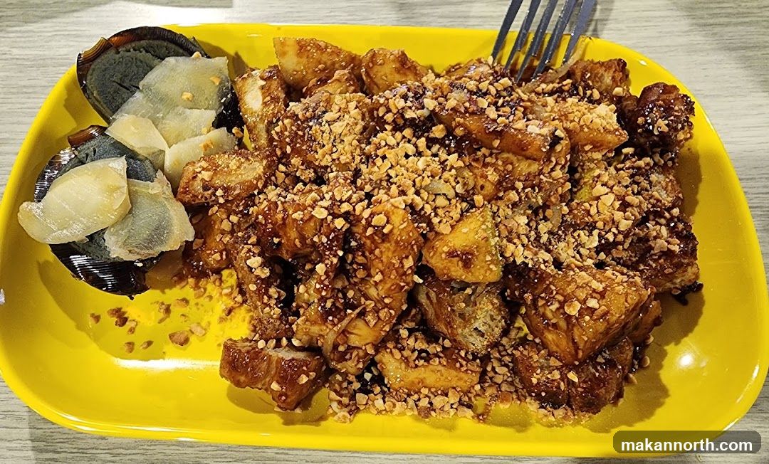 Fried Dough and Century Egg Salad