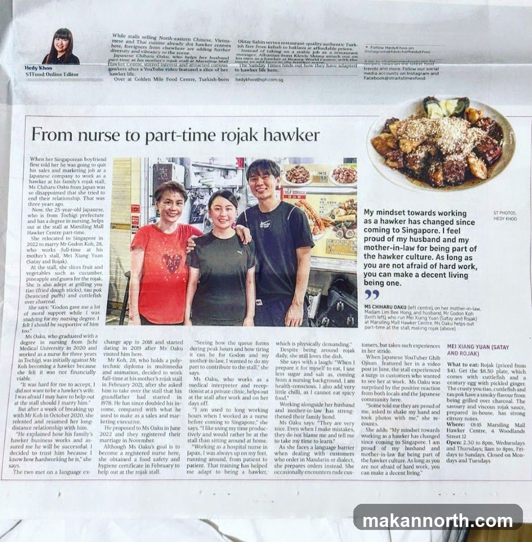 From nurse to part-time rojak hawker