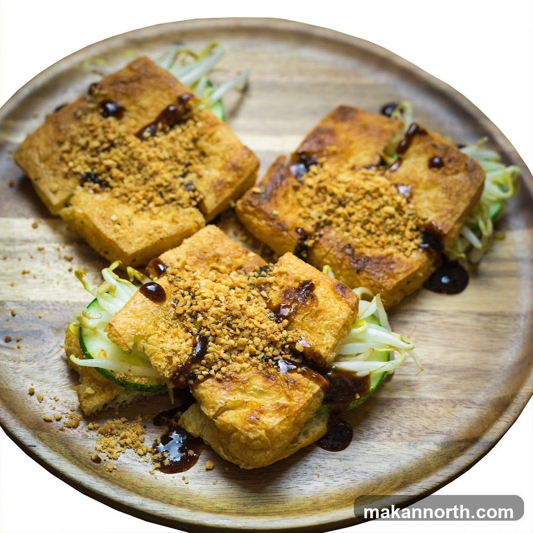 Fried Tofu with Toppings