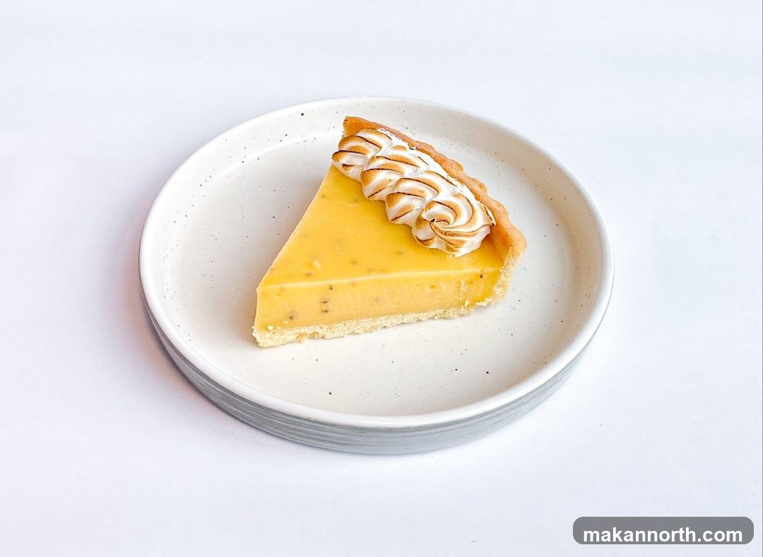 Slice of Lemon Meringue Tart