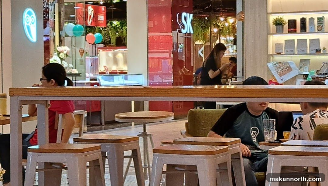 Cafe Interior with Patrons