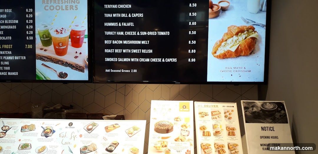 Joe & Dough Menu