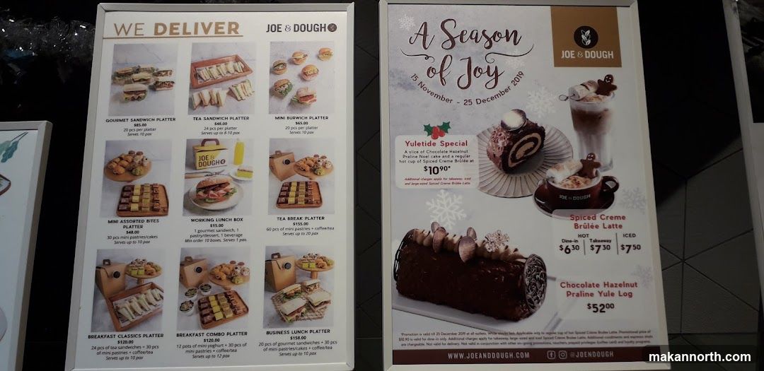 Joe & Dough Delivery and Holiday Specials