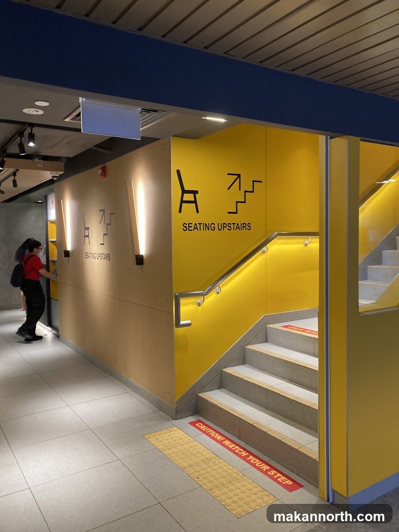 Seating Upstairs Signage