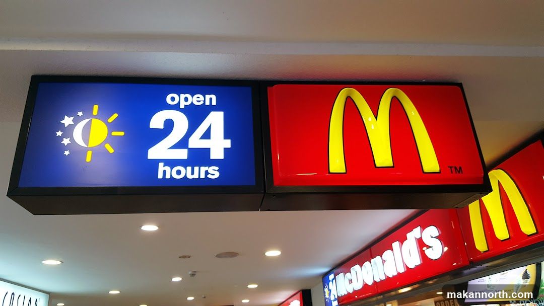 McDonald's 24 Hours Signage